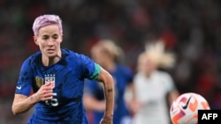  Megan Rapinoe lors du match amical entre l'Angleterre et les États-Unis au stade de Wembley, à Londres, le 7 octobre 2022. 