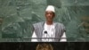 Le Premier ministre malien Choguel Maiga lors de la 76e session de l'Assemblée générale des Nations Unies au siège de l'ONU, le 25 septembre 2021.