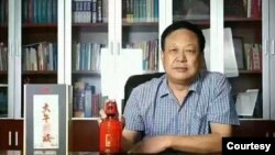 為自家產品代言的孫大午資料照。(圖片來自大午集團)