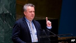 Đại sứ Ukraine tại Liên hiệp quốc Sergiy Kyslytsya. 