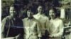 容锦爱（右一）和两个妹妹（左一、左二）摄于1969或1970年。(容锦爱提供)