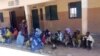 Wasu 'yan gudun hijira da suka kasance a wata makaranta a Jihar Adamawa