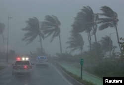 Bubbeen Puerto Rico magaalaa San Juan akkana tolchuutti jirti.Fulbaana 6, 2017.