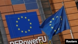 Bendera ya Umoja wa Ulaya huko Brussels, Belgium, Oktoba 19, 2022. REUTERS