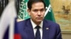 U.S. Secretary of State Marco Rubio attends an interview at Diriyah Palace in Riyadh, Saudi Arabia, Feb. 18, 2025. 