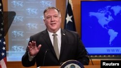 Ngoại trưởng Pompeo trong cuộc họp báo hôm 2/9.