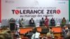 Lors de la campagne contre le mariage des enfants, à Cotonou, le 26 juin 2017. (VOA/Ginette Fleure Adandé)