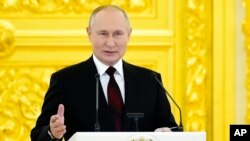 Perezida w'Uburusiya, Vladimir Putin i Moscou mu Burusiya, kw'itariki ya 1/12/2021