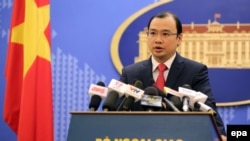 Người phát ngôn Bộ Ngoại giao Việt Nam Lê Hải Bình (ảnh tư liệu, 2/2016)