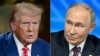 ARCHIVO - Esta combinación de imágenes fue creada con imágenes de archivo de 2024 y muestran al presidente de EEUU, Donald Trump, a la izquierda, y al presidente de Rusia, Vladimir Putin.