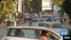 Une rue de Lilongwe au Malawi.
