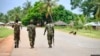 Des militaires mozambicains en patrouille, le 31 octobre 2019. (Photo: AFP/Adrien Barbier)
