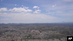 View of the city of Lubango, capital of the province of Huila, Angola