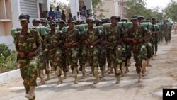 Baadhi ya wanajeshi wa Somalia mjini Mogadishu