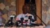 Mgr Philippe Fanoko Kpodzro, archevêque émérite de Lomé, lors de son intervention, le 14 février 2018. (VOA/Kayi Lawson)