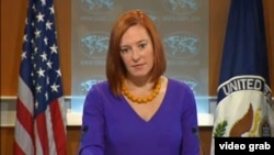 La porte-parole du départment d'Etat, Jen Psaki (Photo Alparslan Esmer) 