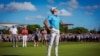 Elvis Smylie of Australia reacts after sinking his final putt to win the Australian PGA Championship at Royal Queensland Golf Club in Brisbane, Nov. 24, 2024. 