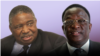 Former Zimbabwe Vice President Phelekezela Mphoko (L) and President Emmerson Mnangagwa (R). (Collage by Ntungamili NKomo)