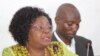 Brigitte Adjamagbo-Johnson coordinatrice de la coalition C14, à Lomé, Togo, 16 août 2018. (VOA/Kayi Lawson)