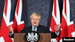 Waziri Mkuu Boris Johnson akizungumzia matokeo ya mazungumzo ya Brexit, Dec. 24, 2020