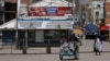 La ville de Desaguadero, du côté bolivien de la frontière avec le Pérou, après l'annonce par le gouvernement péruvien de la fermeture de la frontière causée par la pandemie de Covid 19, le 17 mars 2020. (Photo Reuters/David Mercado)