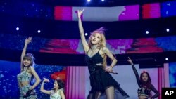 南韓女藝團BLACKPINK。（美聯社）