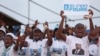 Les partisans du président Faure Gnassingbé lors d’un rassemblement électoral à Lomé, Togo, 22 avril 2015.